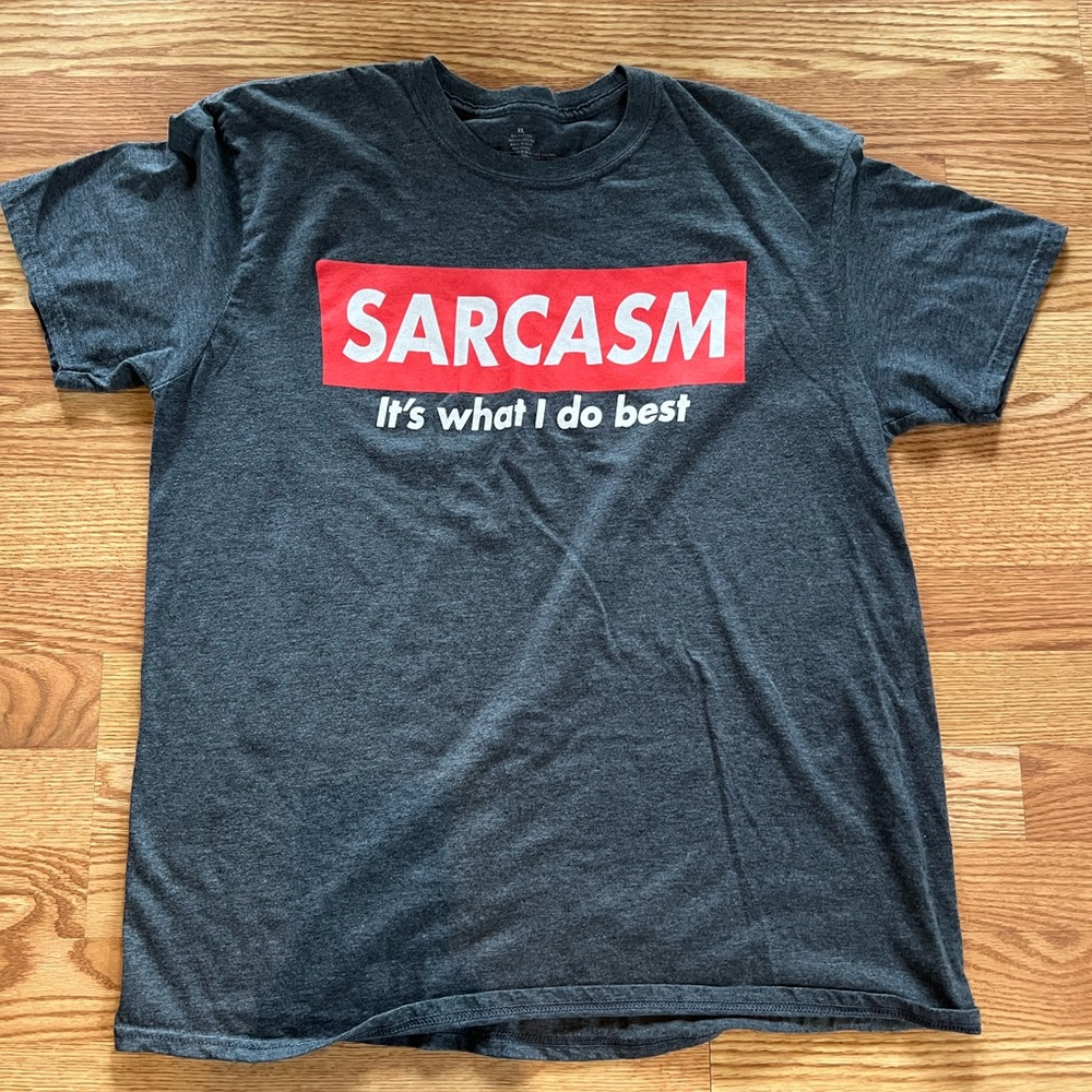 Grey Unisex Funny Cheesy Graphic OpinionsT Shirt XL